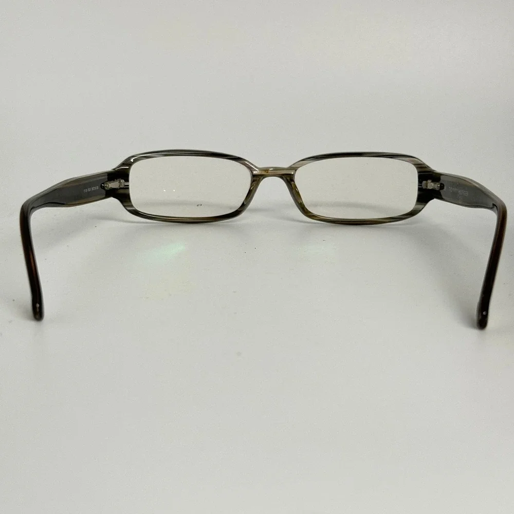 Tommy Hilfiger H3126 BLK Eyeglasses Black Grey Horn Rectangular Frames 50-15-135
